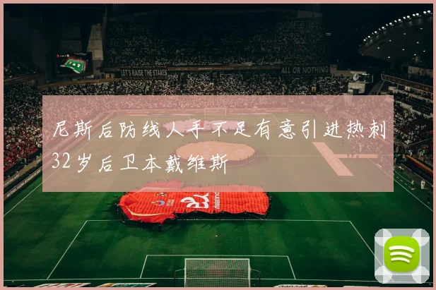 尼斯后防线人手不足有意引进热刺32岁后卫本戴维斯
