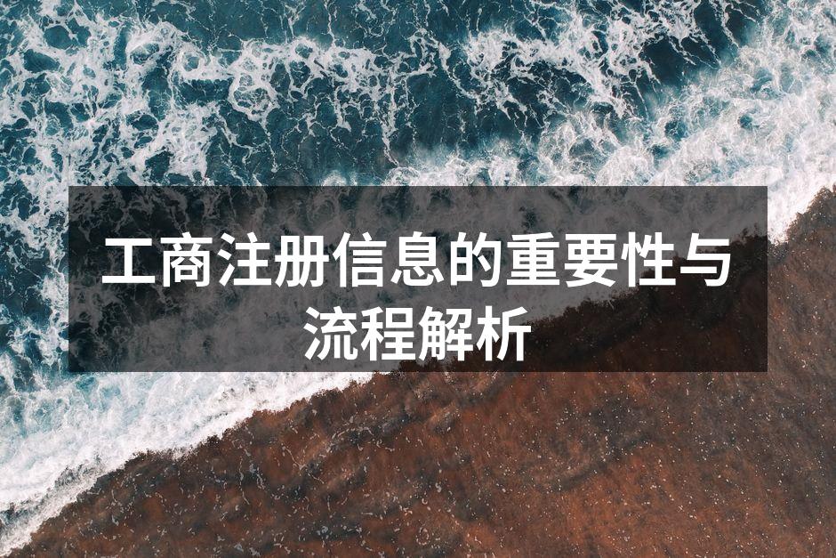 工商注册信息的重要性与流程解析